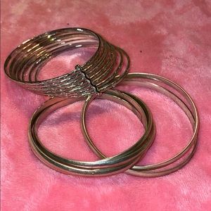 Silver bangles
